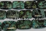 CTU497 15.5 inches 13*18mm rectangle African turquoise beads wholesale