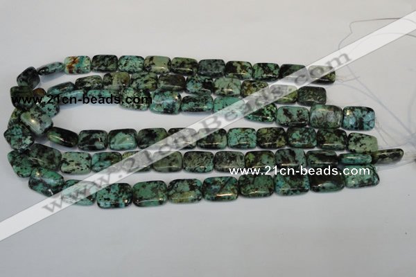 CTU497 15.5 inches 13*18mm rectangle African turquoise beads wholesale