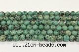 CTU514 15.5 inches 6mm round African turquoise beads wholesale