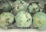 CTU527 15 inches 10mm faceted round African turquoise beads