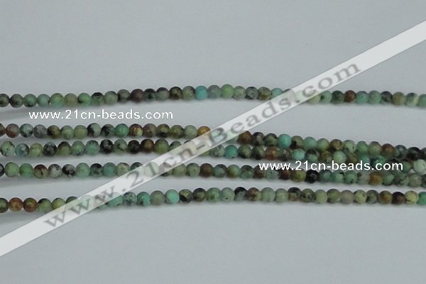 CTU560 15.5 inches 3mm round african turquoise beads wholesale