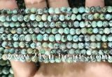 CTU570 15.5 inches 4mm round african turquoise beads wholesale