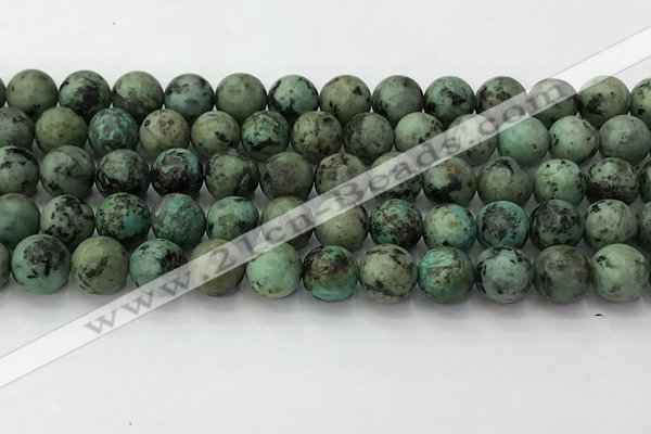 CTU577 15.5 inches 8mm round african turquoise beads wholesale