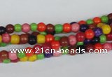 CTU700 15.5 inches 5mm round dyed turquoise beads wholesale