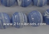 CTU927 15.5 inches 18mm faceted round synthetic turquoise beads