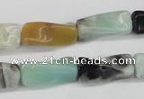 CTW131 15.5 inches 10*20mm twisted trihedron amazonite gemstone beads