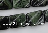 CTW381 15.5 inches 15*20mm twisted rectangle kambaba jasper beads