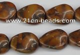 CTW75 15.5 inches 15*20mm twisted oval jasper gemstone beads