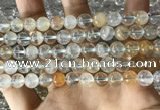 CTZ12 15.5 inches 8mm round natural topaz gemstone beads