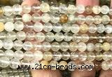 CTZ21 15 inches 6mm round yellow topaz quartz beads wholesale