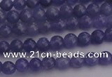 CTZ500 15.5 inches 4mm round natural tanzanite gemstone beads