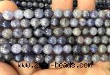 CTZ534 15 inches 9mm round tanzanite beads wholesale