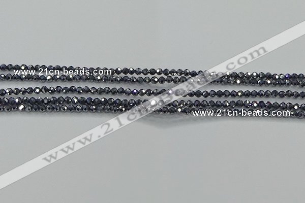 CTZ608 15.5 inches 2mm faceted round terahertz beads wholesale