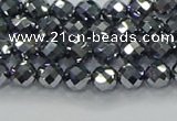 CTZ610 15.5 inches 4mm faceted round terahertz beads wholesale