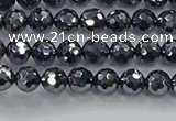 CTZ620 15.5 inches 4mm faceted round terahertz beads wholesale