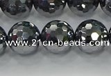 CTZ623 15.5 inches 10mm faceted round terahertz beads wholesale