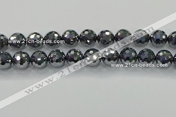 CTZ625 15.5 inches 14mm faceted round terahertz beads wholesale