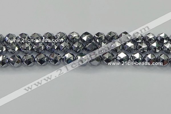 CTZ633 15.5 inches 10mm faceted nuggets terahertz beads wholesale