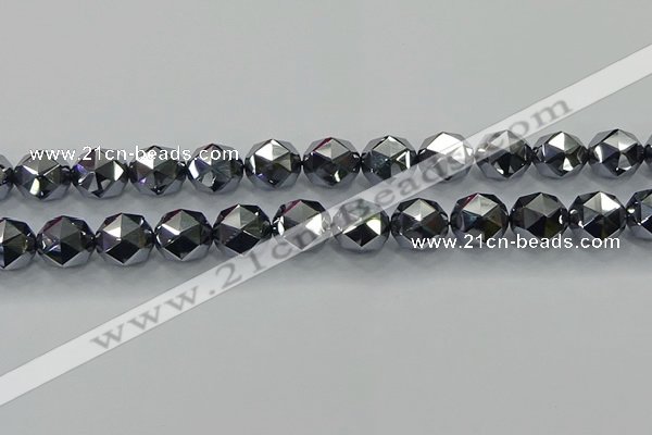 CTZ634 15.5 inches 12mm faceted nuggets terahertz beads wholesale