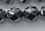 CTZ635 15.5 inches 14mm faceted nuggets terahertz beads wholesale