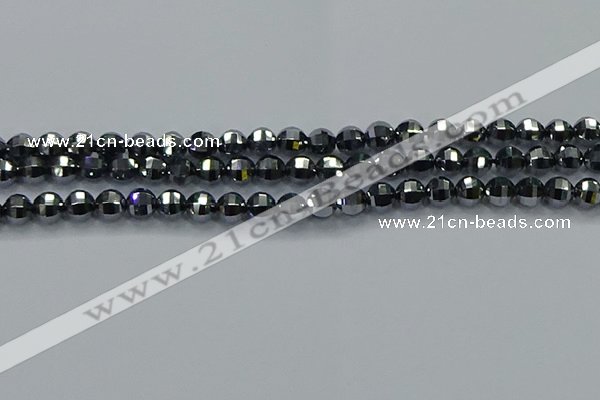 CTZ641 15.5 inches 6mm faceted round terahertz beads wholesale