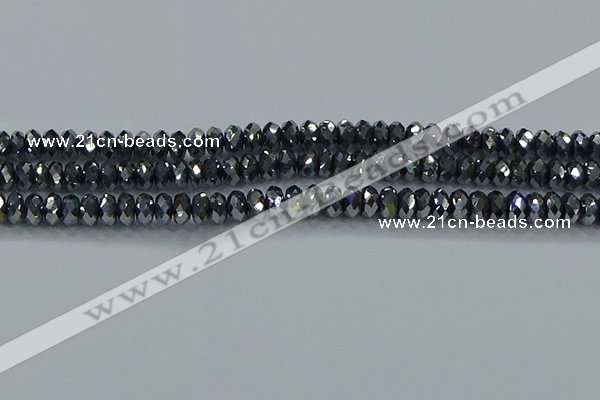 CTZ644 15.5 inches 4*6mm faceted rondelle terahertz beads wholesale