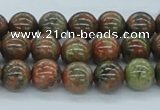 CUG03 15.5 inches 10mm round unakite gemstone beads wholesale