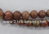 CUG102 15.5 inches 8mm round Chinese unakite beads wholesale