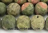 CUG207 15 inches 8mm round matte unakite beads