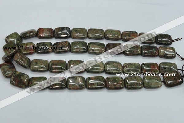 CUJ05 15.5 inches 15*20mm rectangle autumn jasper gemstone beads