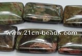 CUJ07 15.5 inches 22*30mm rectangle autumn jasper gemstone beads