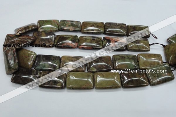 CUJ07 15.5 inches 22*30mm rectangle autumn jasper gemstone beads