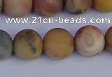 CVJ16 15.5 inches 14mm round matte venus jasper beads wholesale