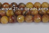 CVJ21 15.5 inches 4mm faceted round venus jasper beads wholesale