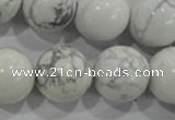 CWB208 15.5 inches 20mm round natural white howlite beads wholesale