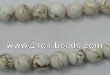 CWB312 15.5 inches 8mm round howlite turquoise beads wholesale