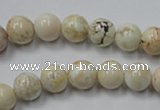 CWB313 15.5 inches 10mm round howlite turquoise beads wholesale