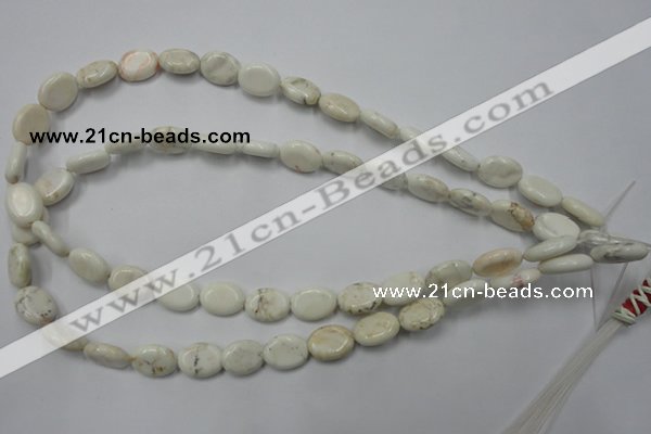 CWB352 15.5 inches 10*14mm oval howlite turquoise beads wholesale