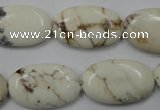 CWB355 15.5 inches 16*25mm oval howlite turquoise beads wholesale