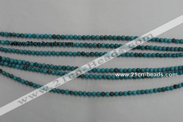 CWB551 15.5 inches 3mm round howlite turquoise beads wholesale