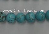 CWB557 15.5 inches 10mm round howlite turquoise beads wholesale