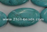 CWB738 15.5 inches 20*36mm oval howlite turquoise beads wholesale