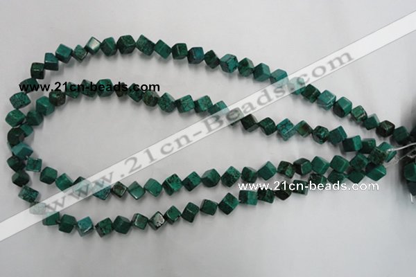 CWB760 15.5 inches 6*6mm cube howlite turquoise beads wholesale