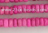 CWB822 15.5 inches 2*4mm tyre howlite turquoise beads wholesale