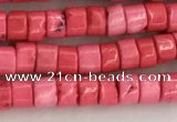 CWB823 15.5 inches 2*4mm tyre howlite turquoise beads wholesale