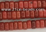 CWB825 15.5 inches 2*4mm tyre howlite turquoise beads wholesale