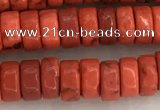 CWB839 15.5 inches 3*6mm tyre howlite turquoise beads wholesale