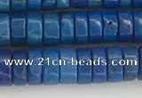 CWB841 15.5 inches 3*6mm tyre howlite turquoise beads wholesale