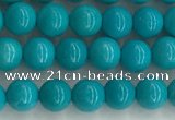 CWB850 15.5 inches 4mm round howlite turquoise beads wholesale