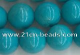 CWB853 15.5 inches 10mm round howlite turquoise beads wholesale